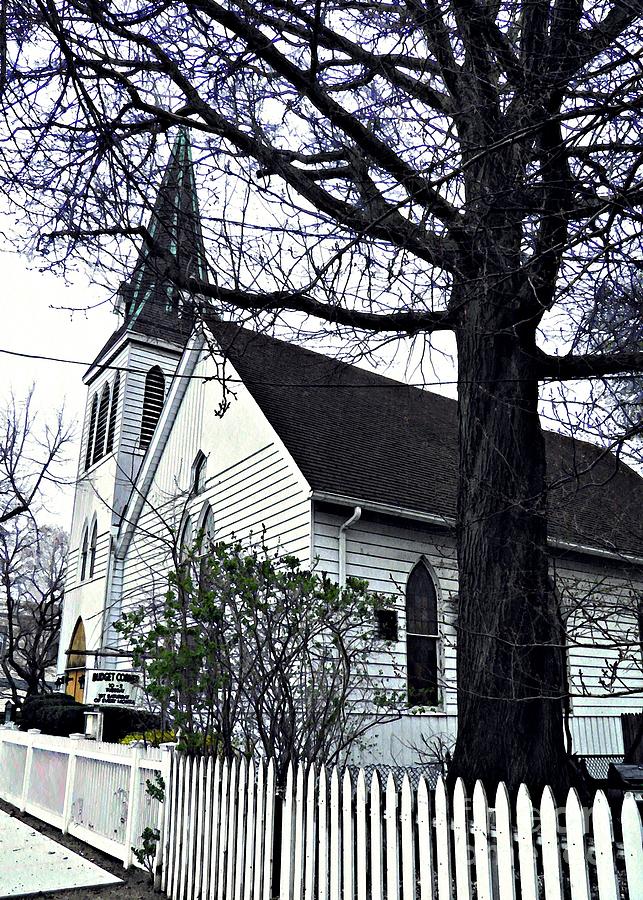 Architecture Photograph - Methodist Church on City Island by Sarah Loft