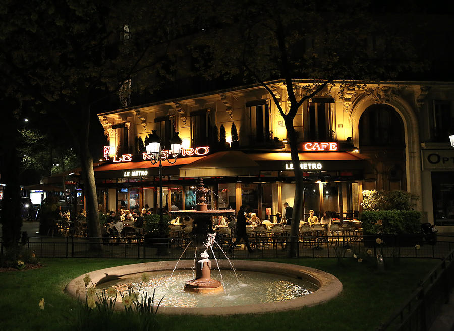 Metro Cafe Paris Photograph by Andrew Fare