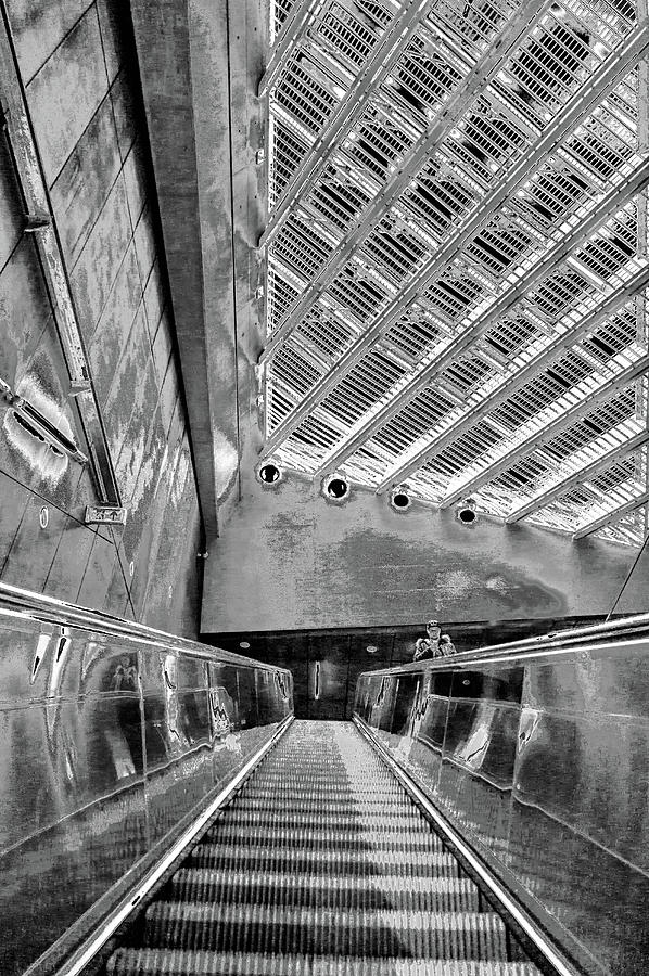 Metro Line 4 Structures, Budapest 3 Digital Art by Judith Barath
