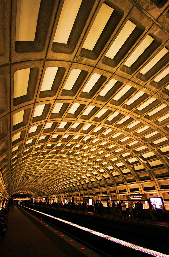 Washington D.c. Photograph - Metro Station by Mitch Cat