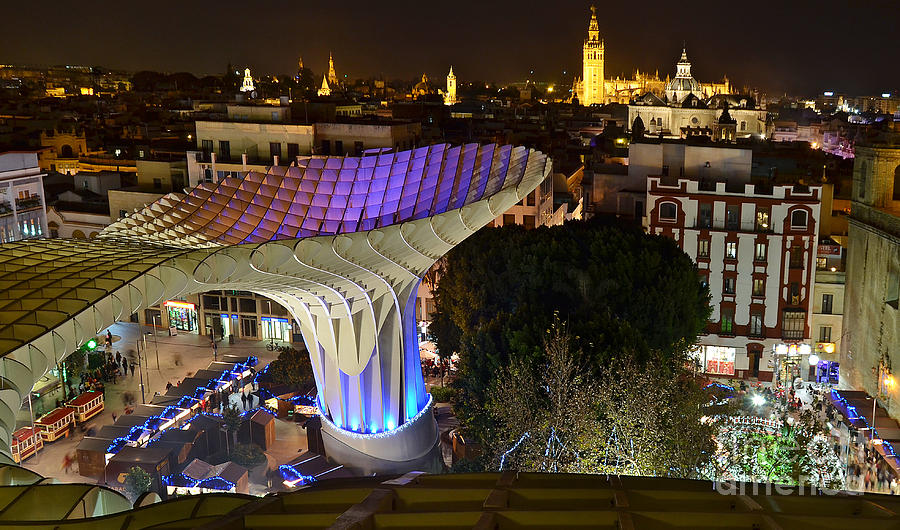 Metropol Parasol and square - Sevilla - Spain Photograph by Carlos Alkmin