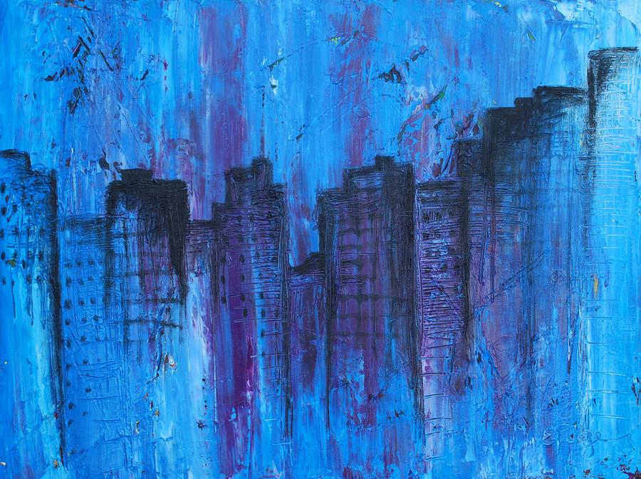 Metropolis in Blue Photograph by Emily Page