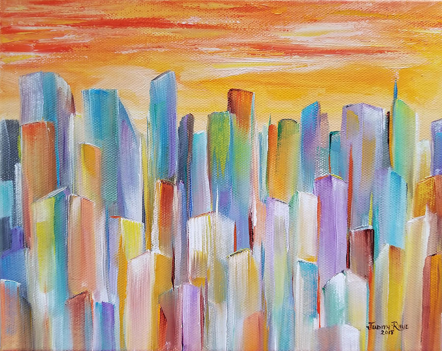 Metropolis Painting by Judith Rhue