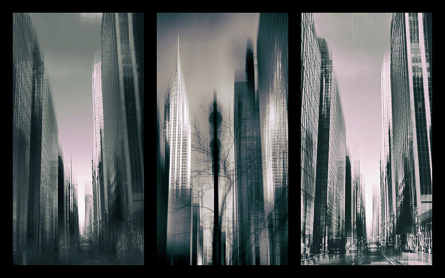 Metropolis Triptych 3 Photograph by Jessica Jenney