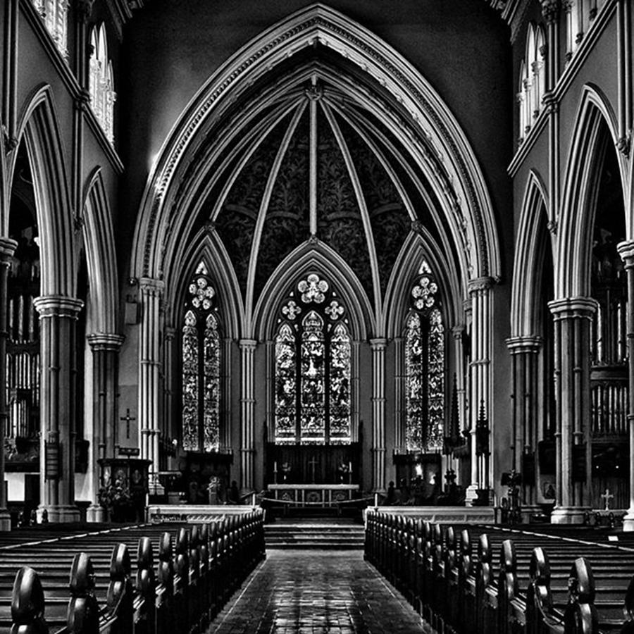Blackandwhite Photograph - Metropolitan United Church Interior by Brian Carson Blackandwhite Photograph - Metropolitan United Church Interior by Brian Carson