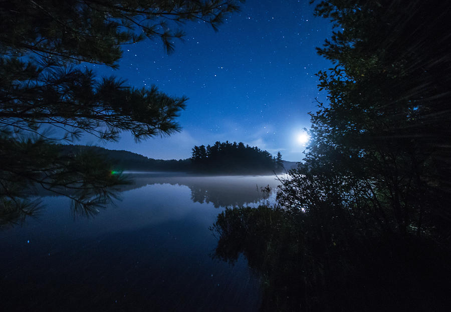 Mew Lake Moonset 2 Photograph