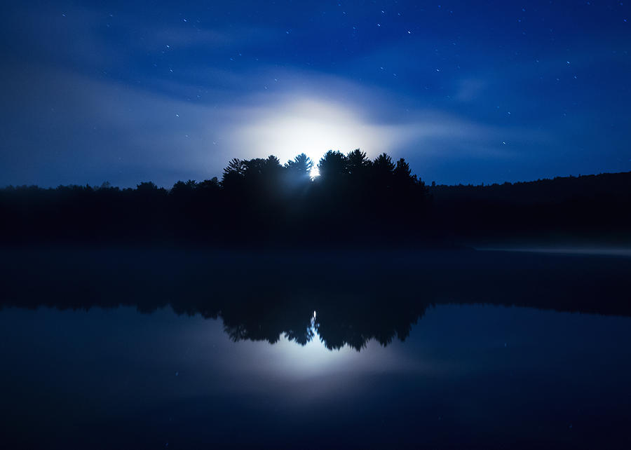 Landscape Photograph - Mew Lake Moonset by Cale Best