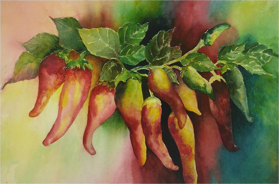 Peppers Painting - Mexican Adventure by Pamela Lee