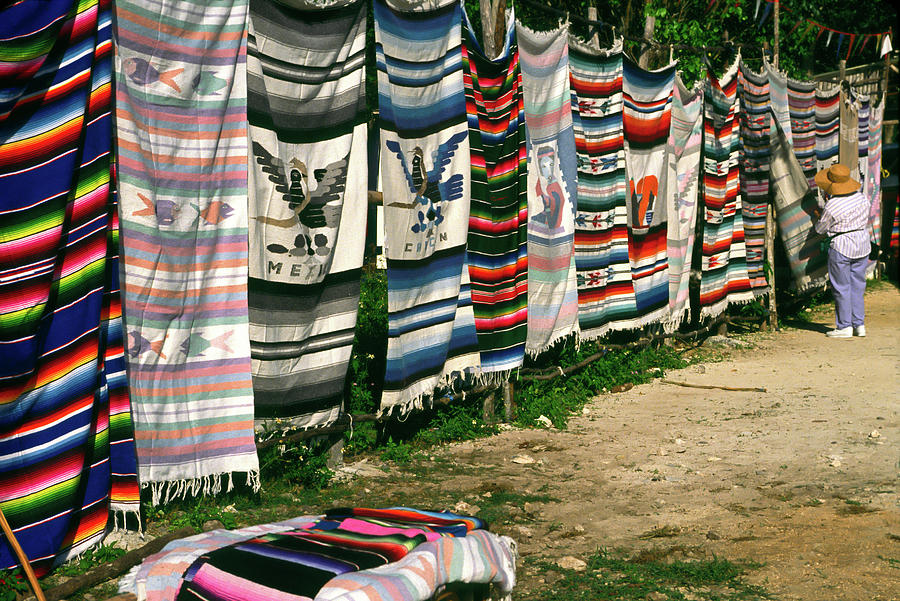 Mexican Blankets Photograph by Sally Weigand