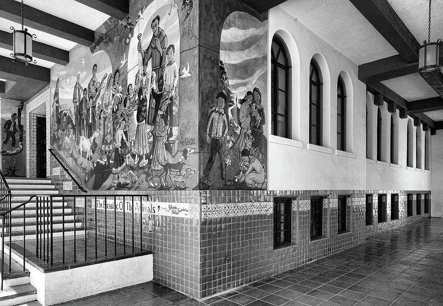 Mexican Cultural Institute Los Angeles - Instituto Cultural Mexicano De Los Angeles -black And White Photograph