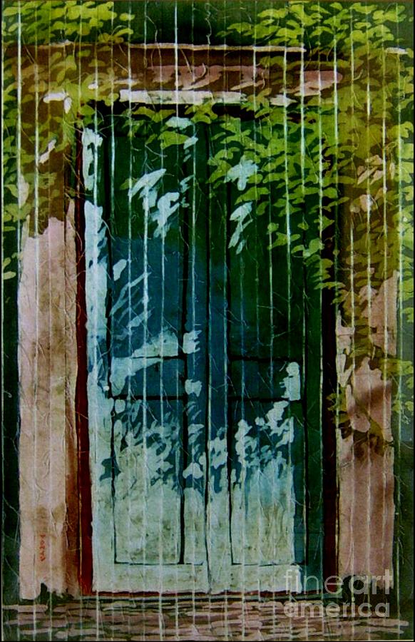 Mexican Doors Painting by Robert D McBain