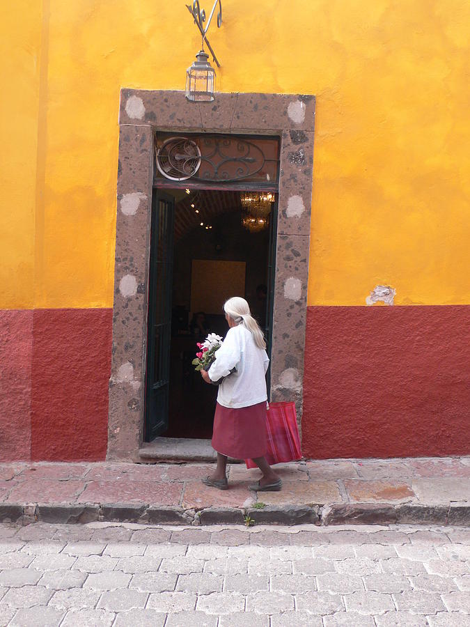 Door Photograph - Mexican Doorway by Francine Gourguechon Door Photograph - Mexican Doorway by Francine Gourguechon