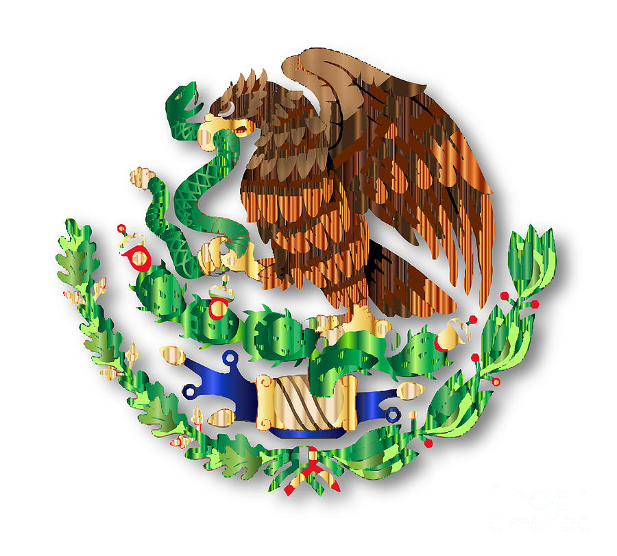 Mexican Emblem Digital Art by Bigalbaloo Stock