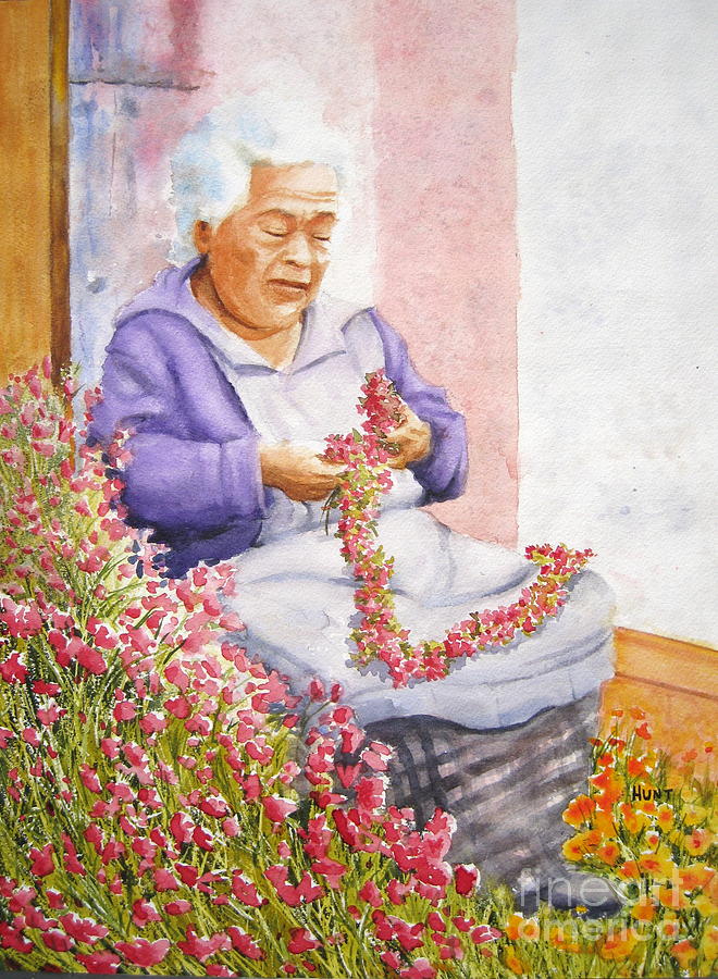 Mexican Flower Painting by Shirley Braithwaite Hunt