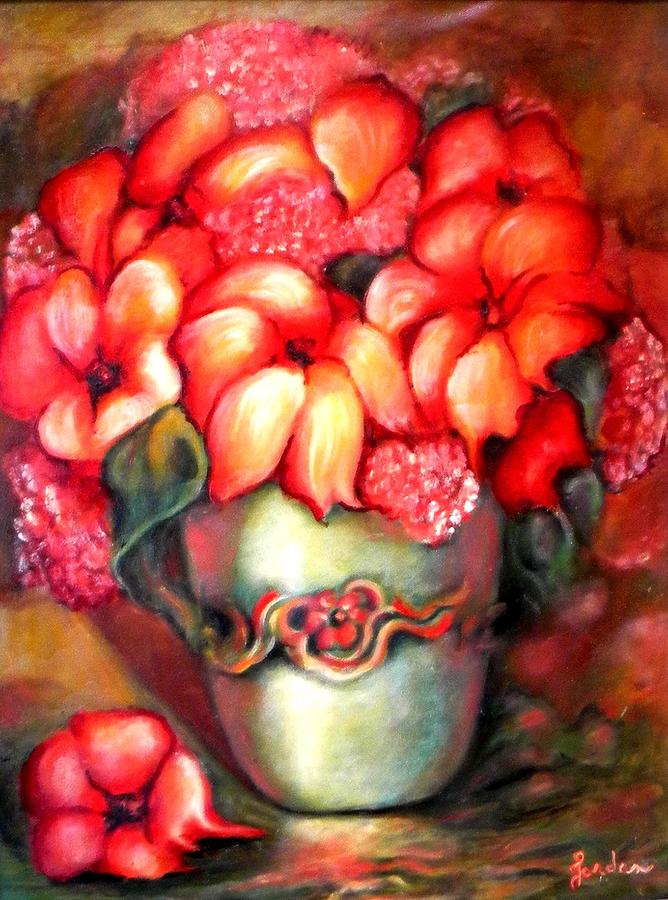 Mexican Flowers Painting by Jordana Sands
