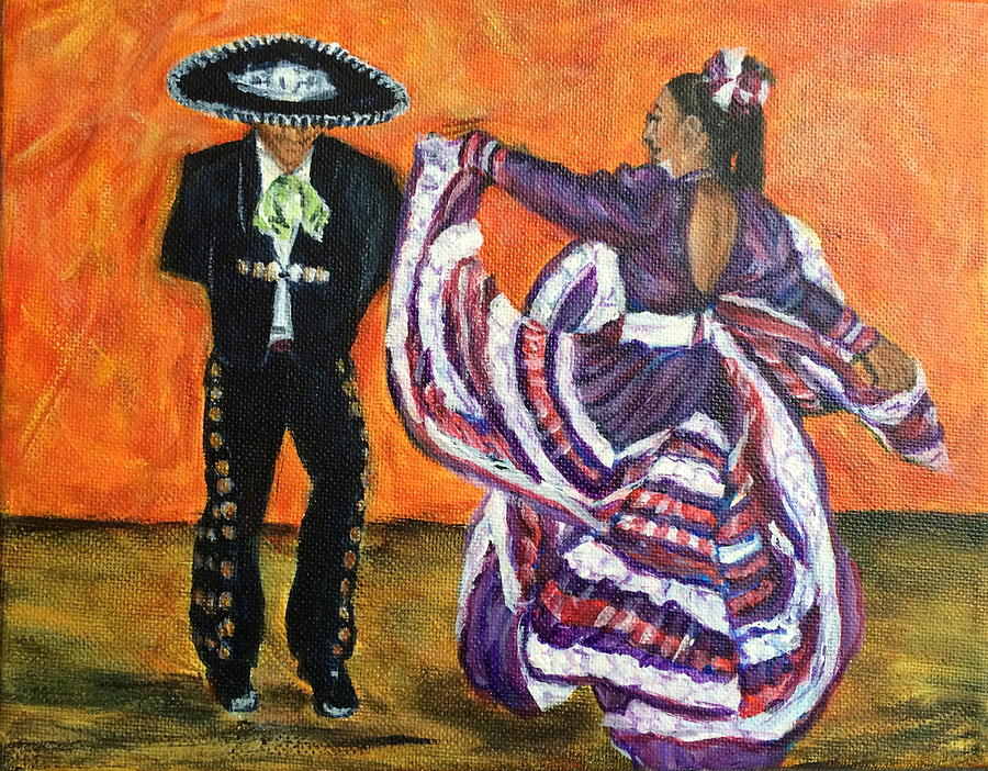Mexican Hat Dance Painting by Bonnie Peacher