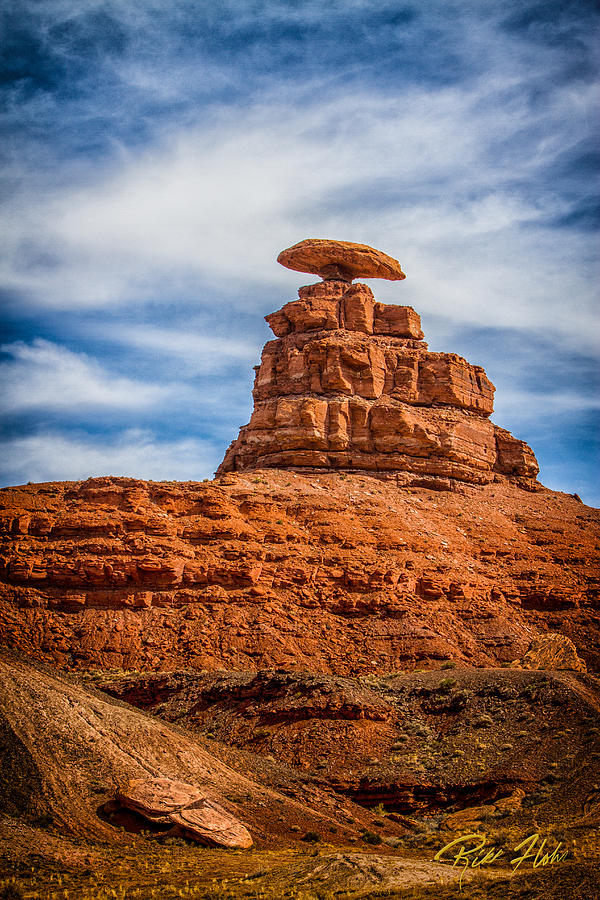 Mexican Hat Rock Photograph by Rikk Flohr