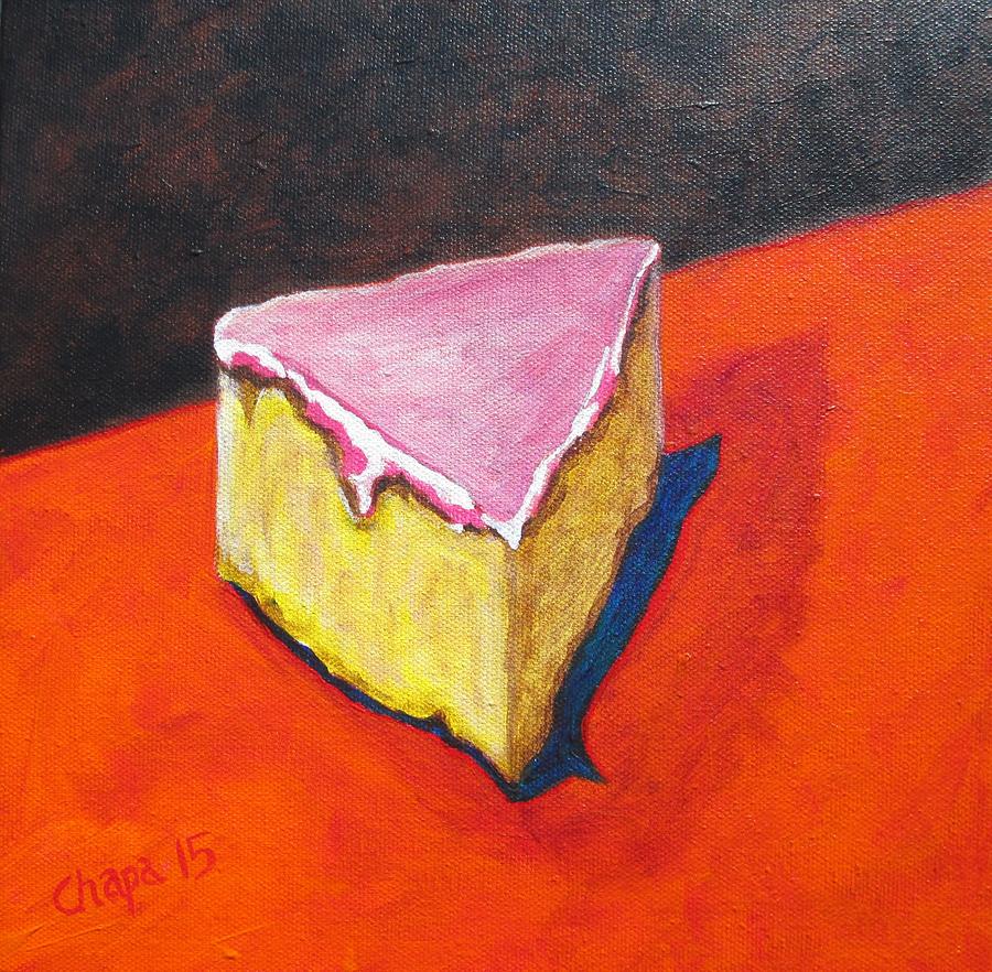 Mexican pink cake II Painting by Manny Chapa