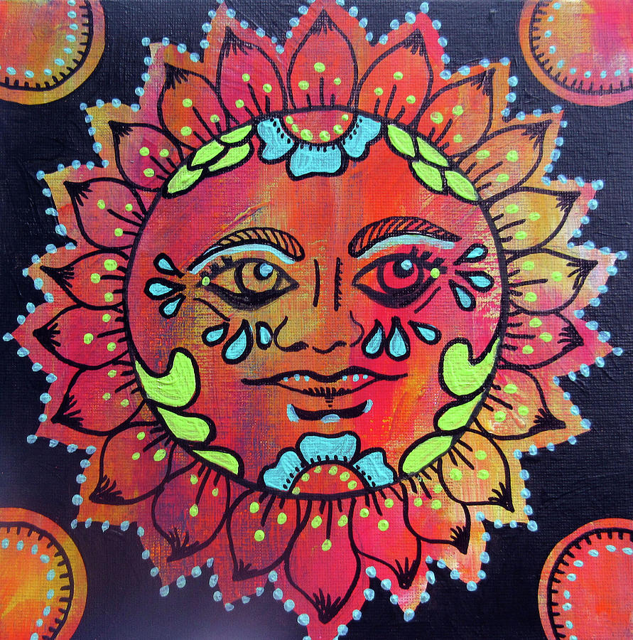 Mexican Sun Painting By Roseann Amaranto