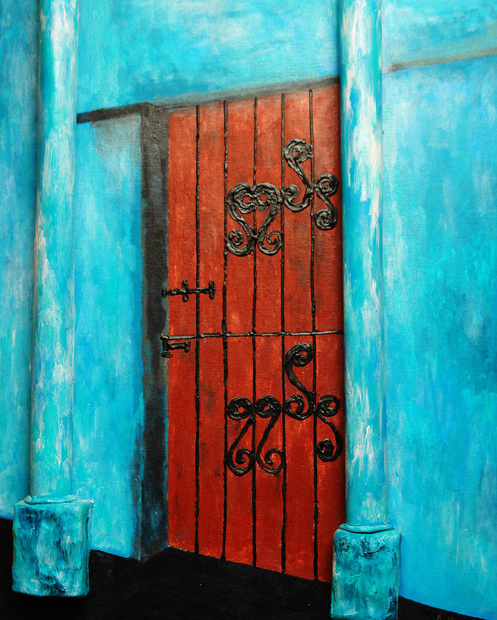 Mexican Turquoise Painting by Robert Handler
