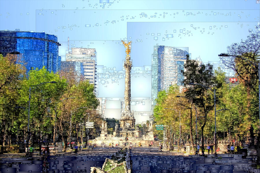Mexico City D.F Digital Art by Rafael Salazar
