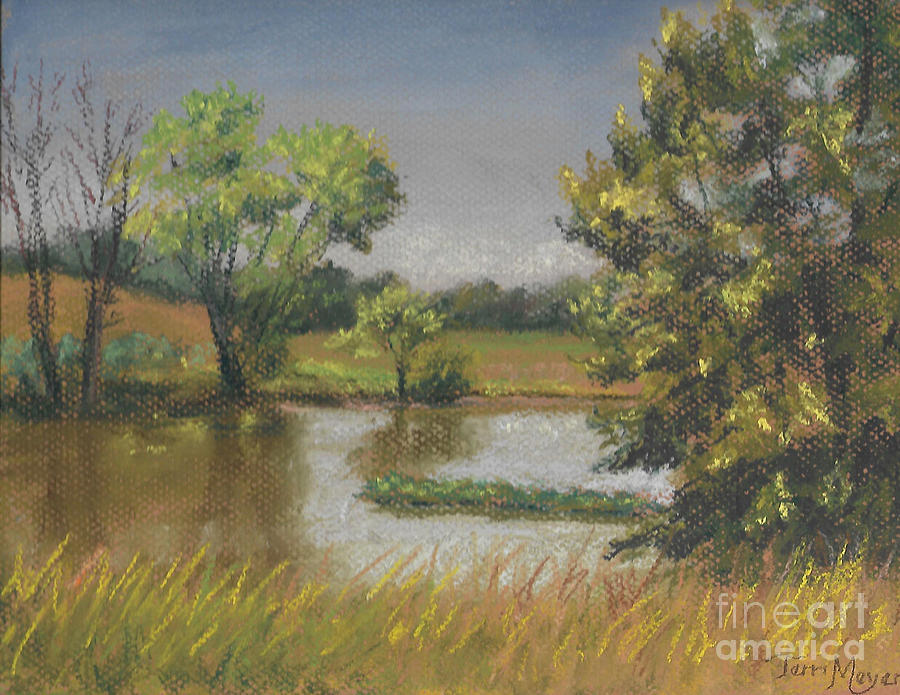 Pond Landscape Painting Painting