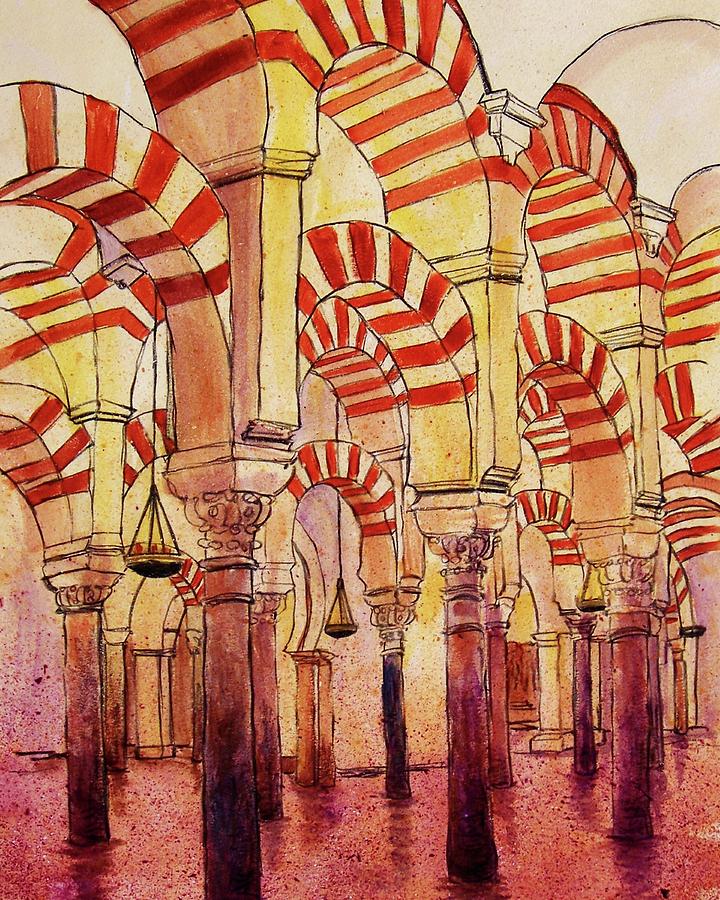 Mezquita  Cordoba Drawing by Candy Mayer