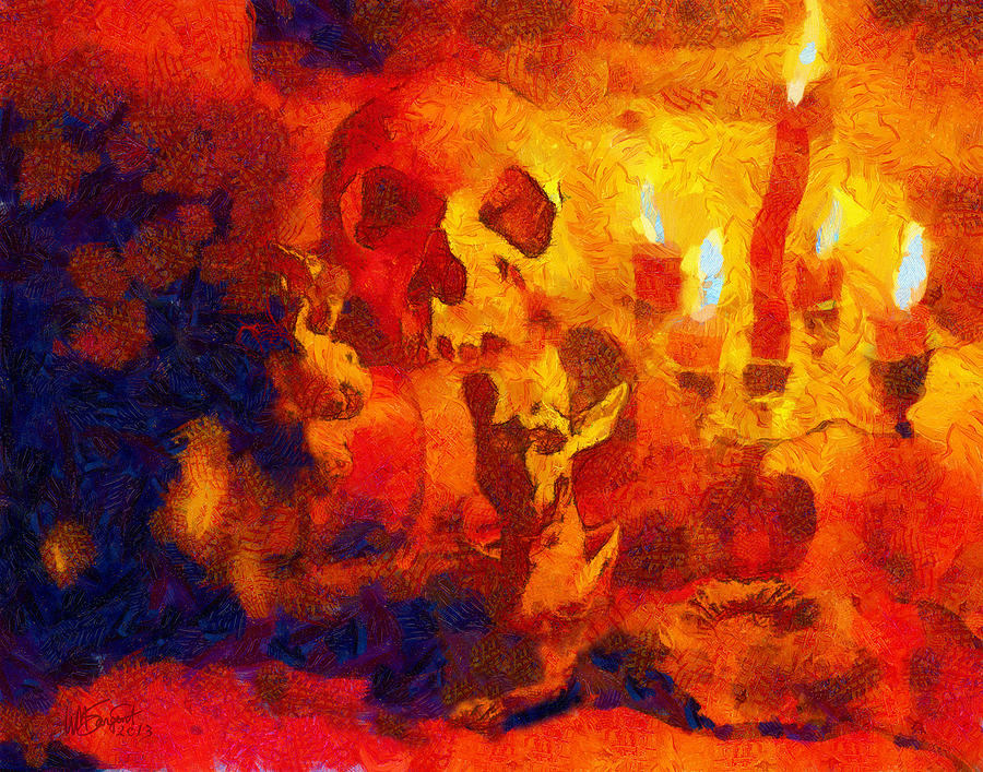 Mezzanotte Natura Morta, con Demoni by William Sargent Mezzanotte Natura Morta, con Demoni by William Sargent