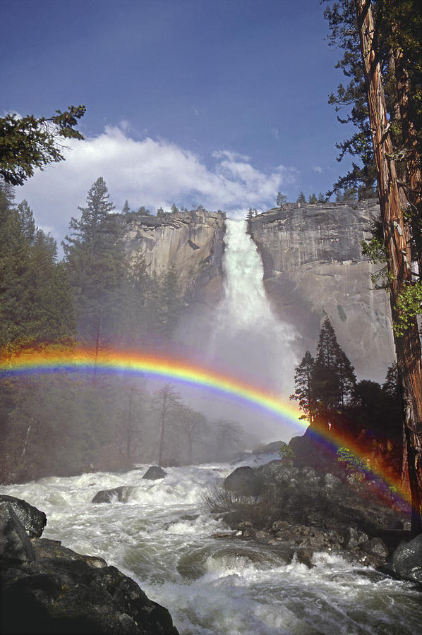 MFF181 Nevada Fall and Rainbow Photograph by Ed Cooper Photography