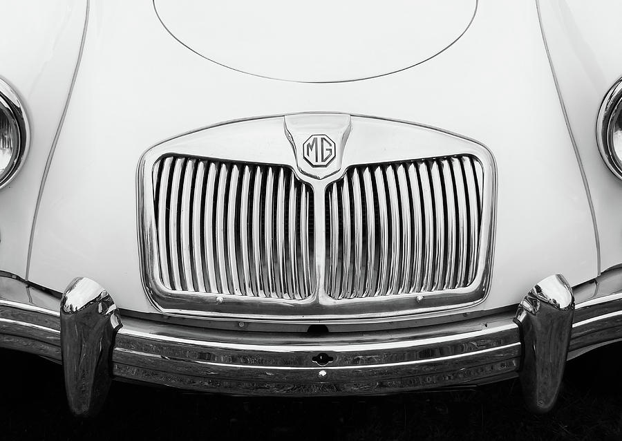 MG MGA - white Photograph by Philip Openshaw