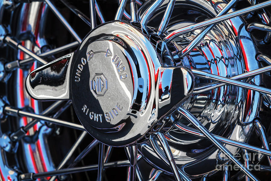 MG Wire Wheel Photograph by Dennis Hedberg