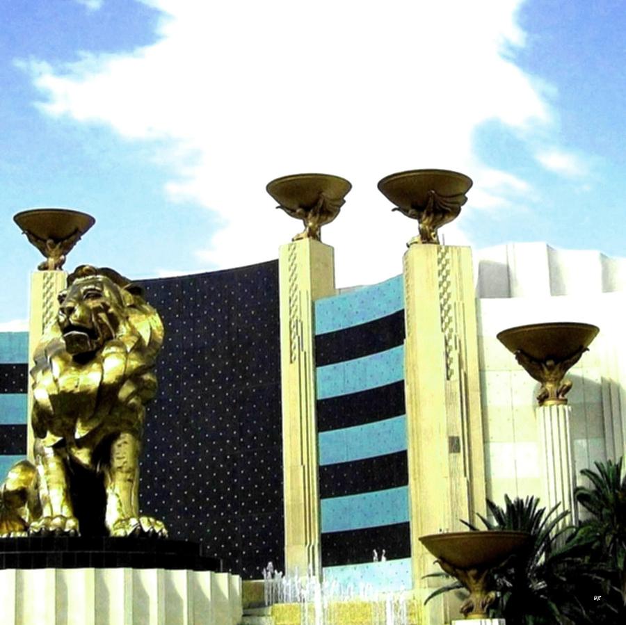MGM Lion In Las Vegas Photograph by Will Borden