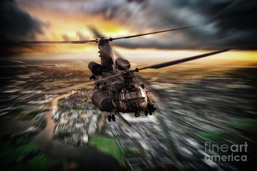 MH-47 Chinook Digital Art by Airpower Art
