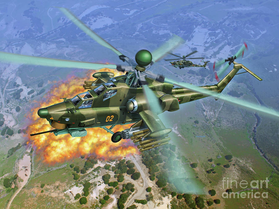 Mi-28 Havoc Digital Art by Stu Shepherd