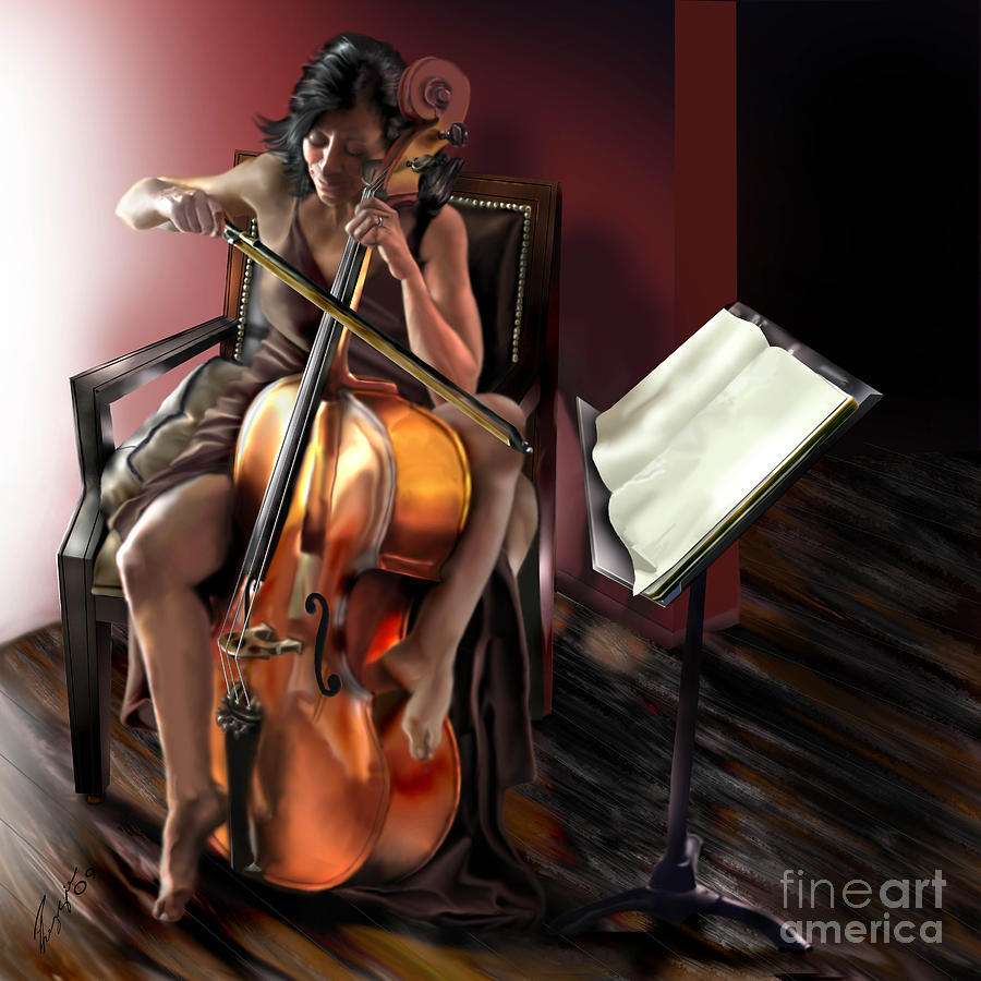 Mi Chica - Solace in the Unseen Painting by Reggie Duffie Mi Chica - Solace in the Unseen Painting by Reggie Duffie