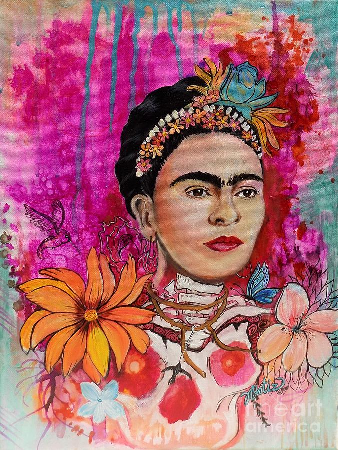 Mi Frida Painting by Vanessa Ortiz - Fine Art America