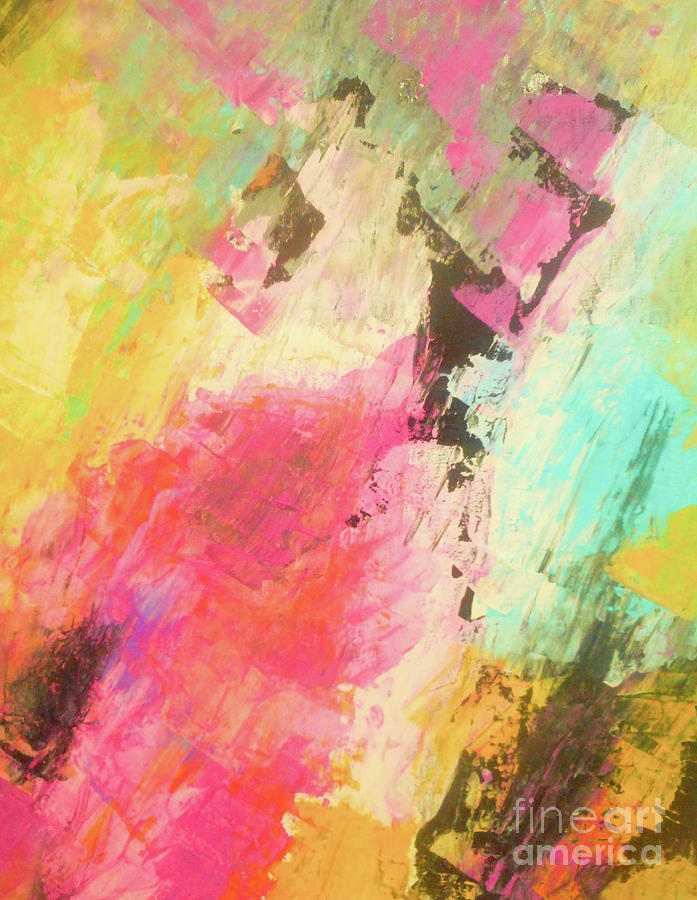 Abstract Painting - Miami Afternoon by Elle Justine