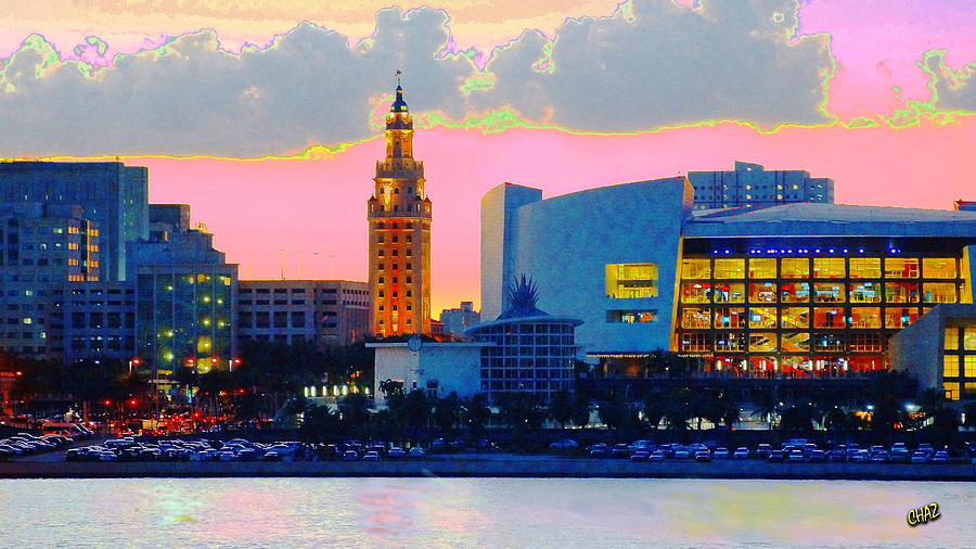 Miami - American Airlines Center Digital Art by CHAZ Daugherty