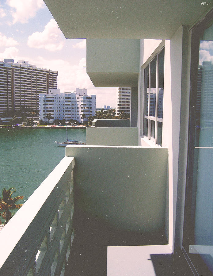 Miami Beach Apartment Balcony Photograph by Phil Perkins