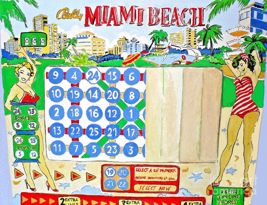Miami Beach Painting by Beth Saffer