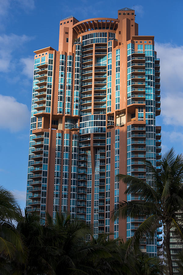 Miami Beach Florida Portofino Tower Photograph by Toby McGuire
