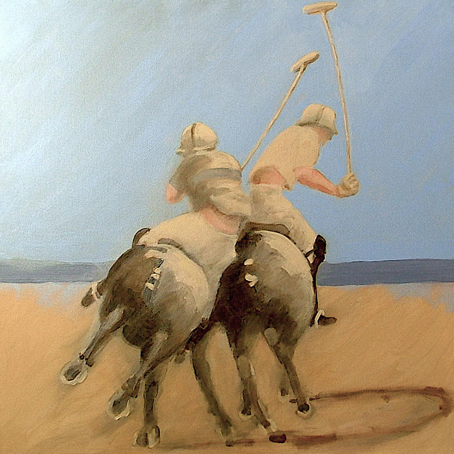 Miami Beach Polo Painting by Jea DeVoe Miami Beach Polo Painting by Jea DeVoe