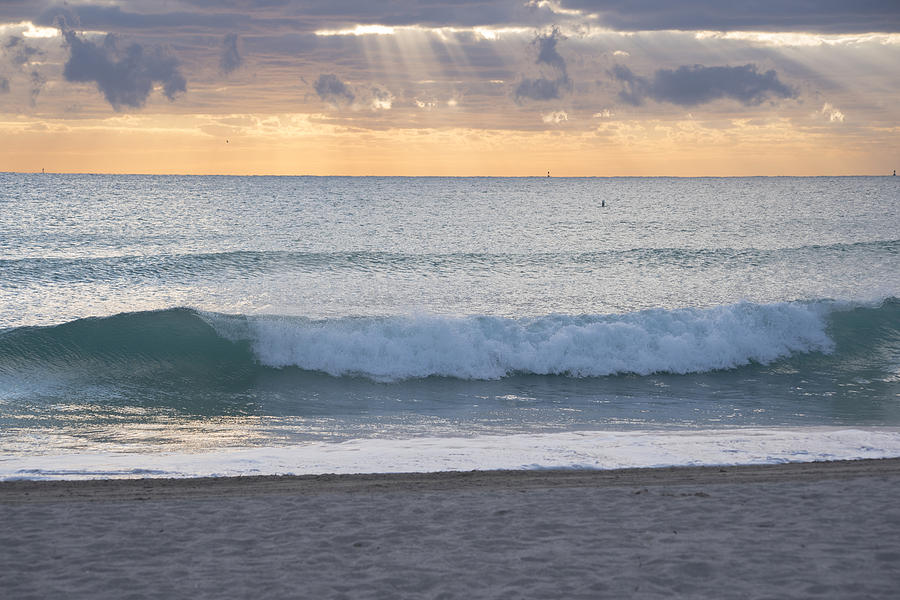 Miami Beach Sunrise Wave Photograph by Toby McGuire