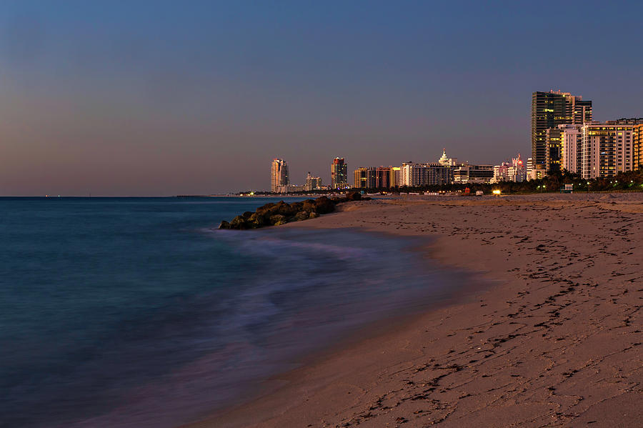 Miami Beach Twilight Photograph by Penny Meyers