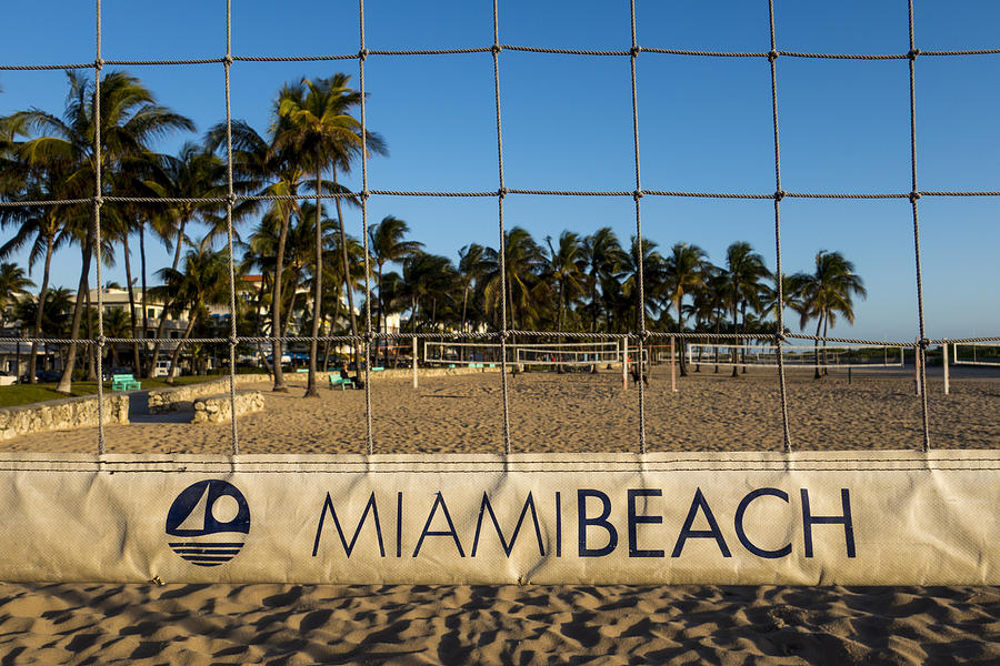 Miami Beach Volleyball Net Lummus Park Photograph by Toby McGuire