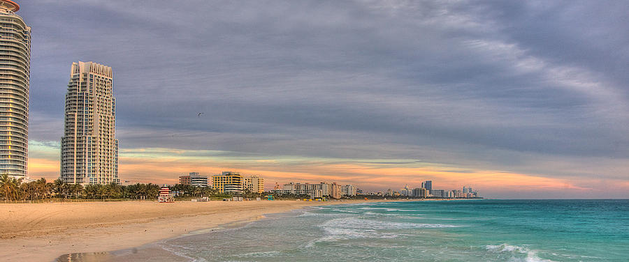 Miami Beach Photograph by William Wetmore