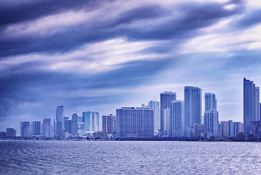 Miami Photograph - Miami Blues by Iryna Goodall