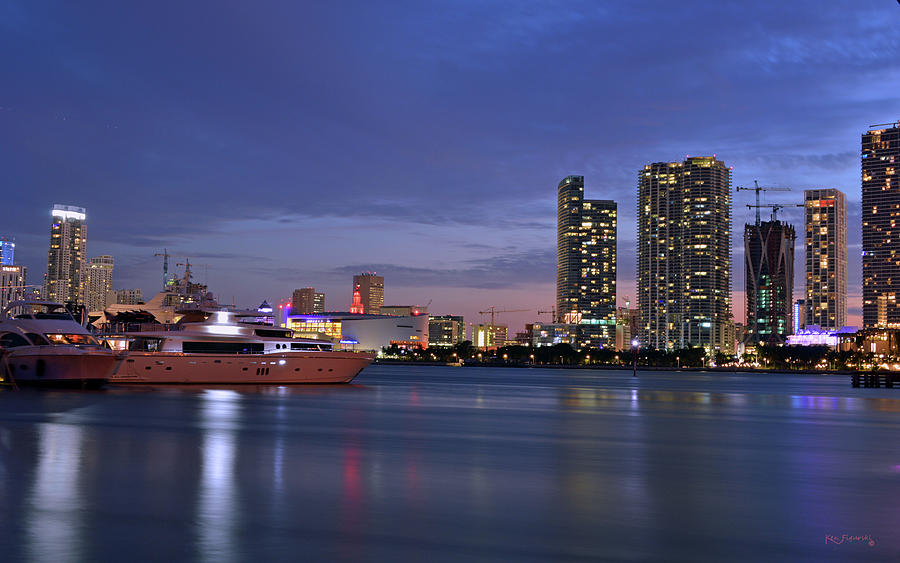 Miami Boats And Skyline 2 Photograph by Ken Figurski