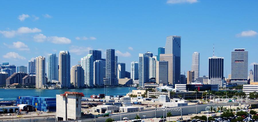 Miami City Scape Photograph by Tim Townsend