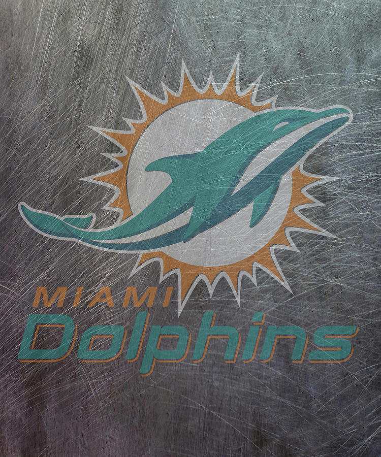 Miami Dolphins Translucent Steel Mixed Media by Movie Poster Prints